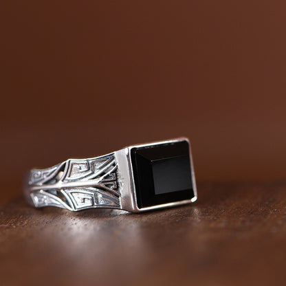 Geometric Gemstone Rings