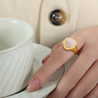 Gold Stone Ring