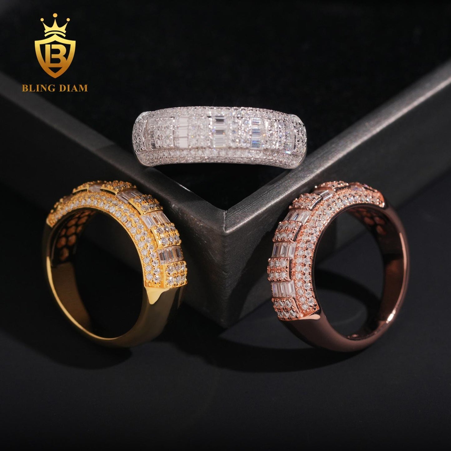 Plated Moissanite Ring