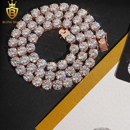 925 Sterling Silver Vvs1 Moissanite-Tennis-Chain