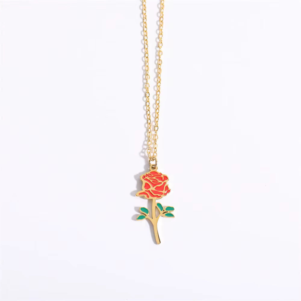 Floral Zodiac Necklace