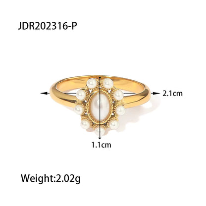Gold Pearl Ring