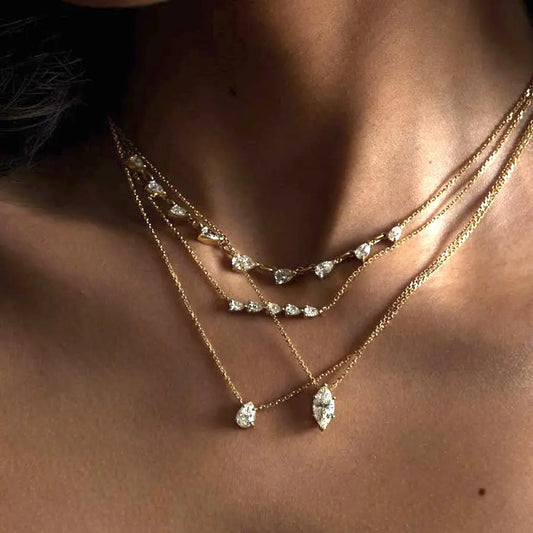 Marquise Sparkle Necklace - Evening Essentials