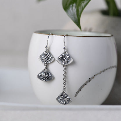 Bamboo Chrysanthemum Earrings