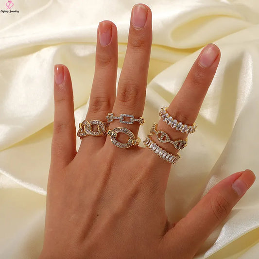 Gold Chain Ring