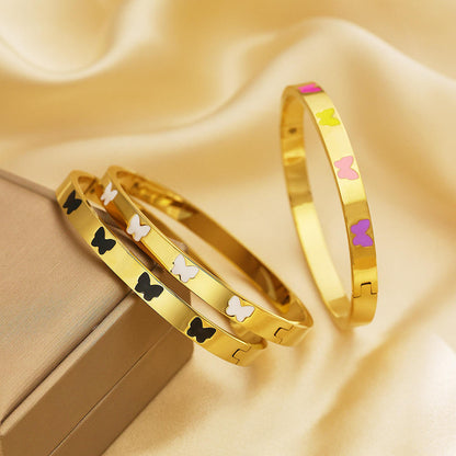 Butterfly Bangle Bracelet