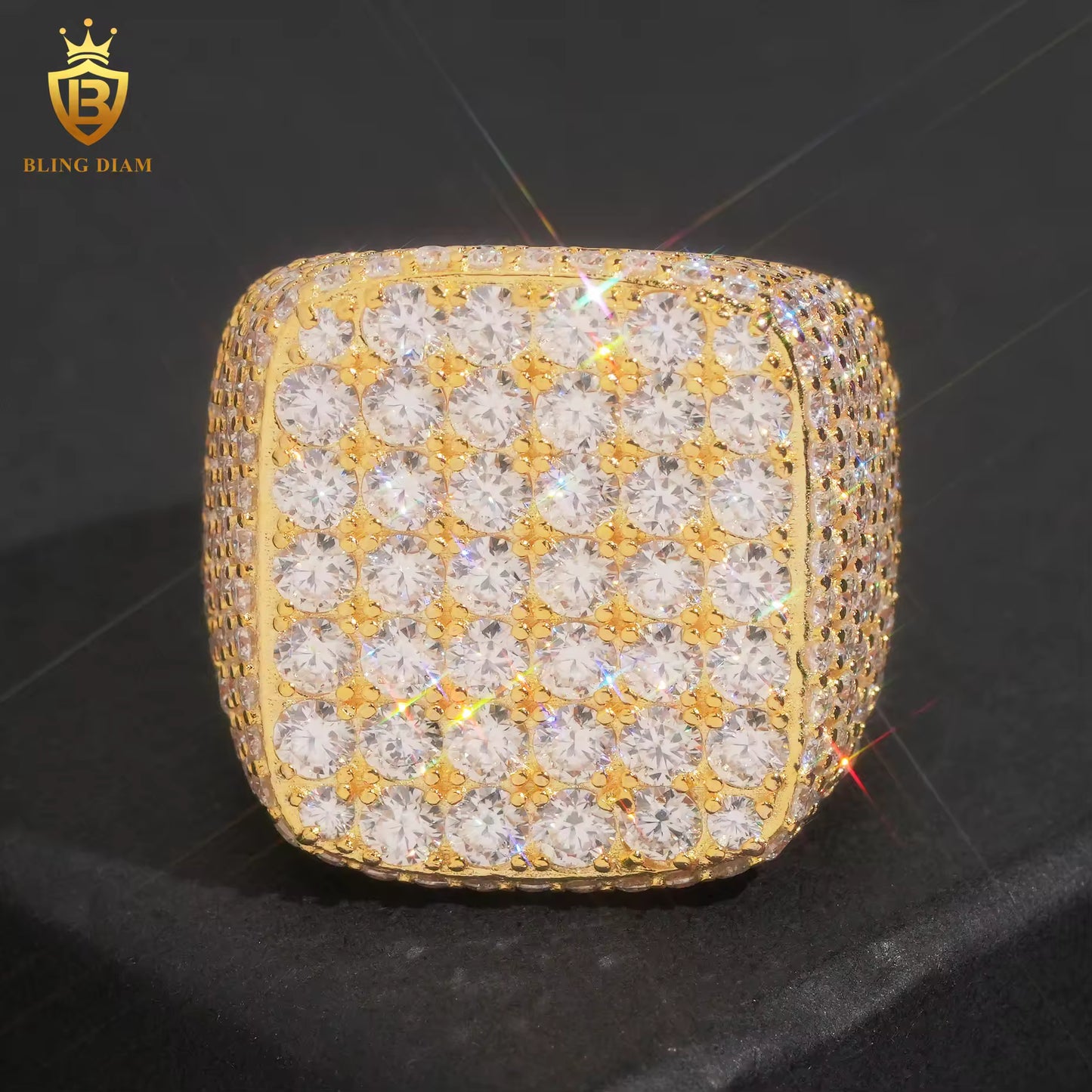 Iced-out ring