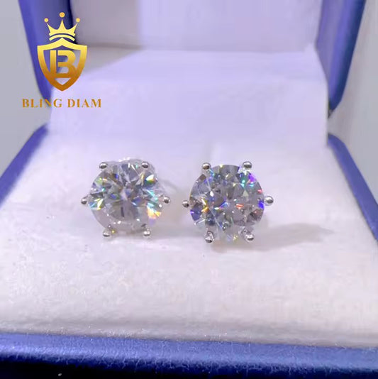 Moissanite Stud Earrings