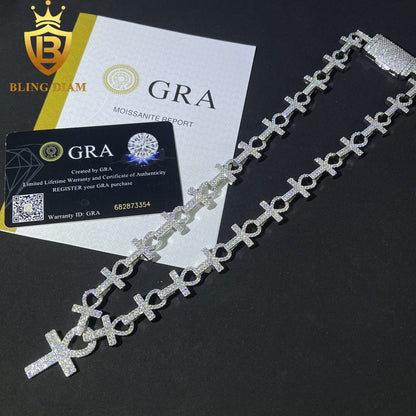 Double With Dainty Cross Chain