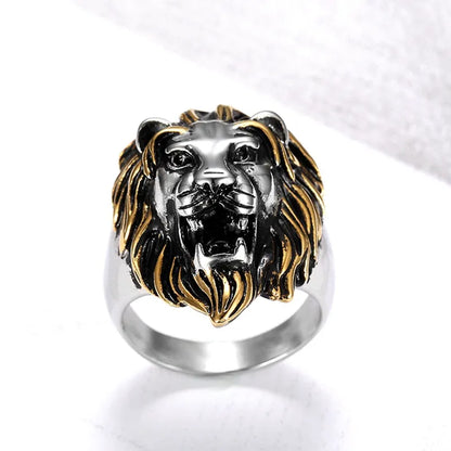 Great lion head ring