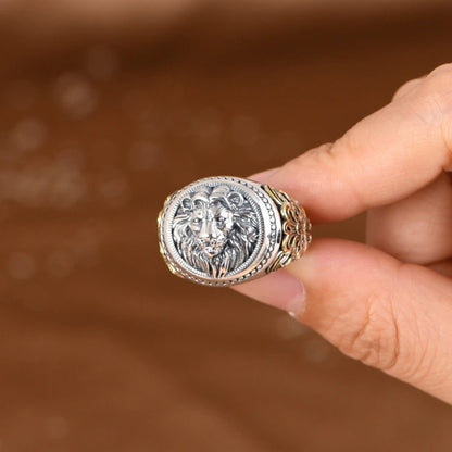 Gold Ivy Lion Ring