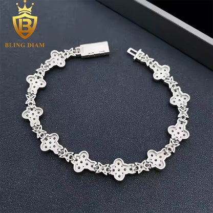 Floral Cross Bracelet