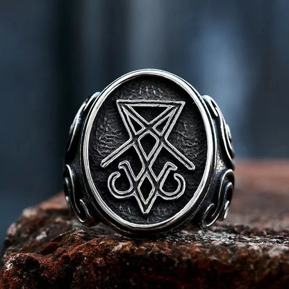 lucifer morning star ring