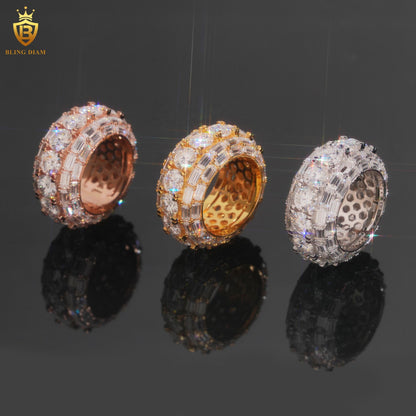 Iced-out hip-hop ring