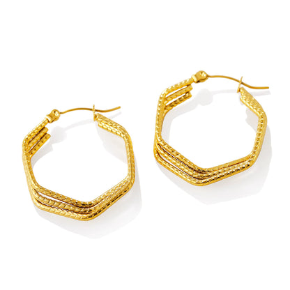 Twisted Hoop Earrings
