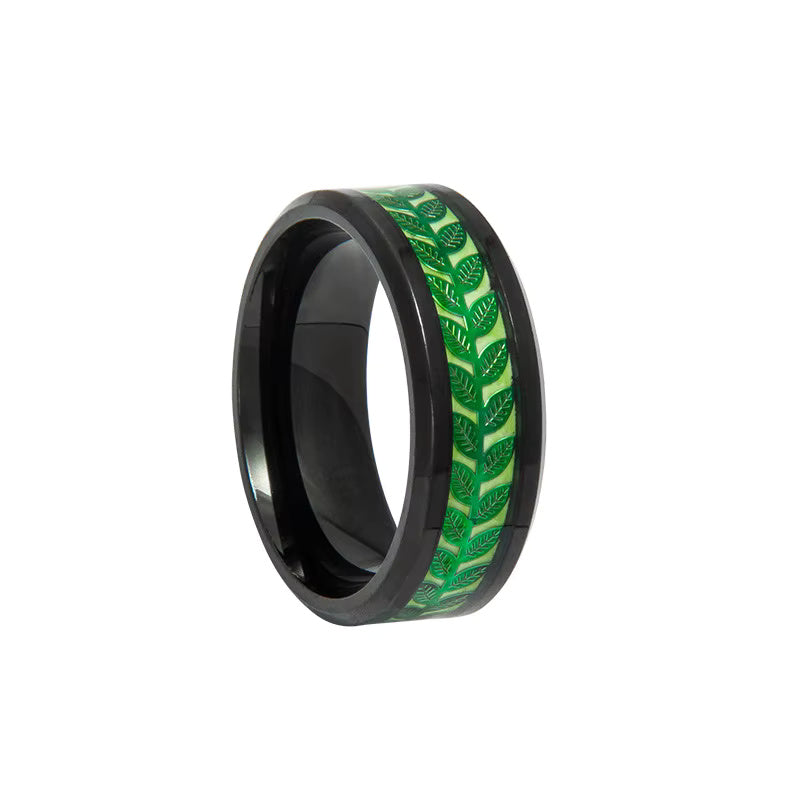 Green Gold Black Ring