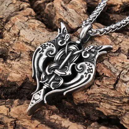 Raven Knotwork Pendant