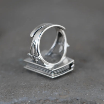 Silver Cross Ring