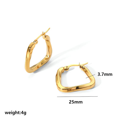 Gold Hoop Luxury Earrings