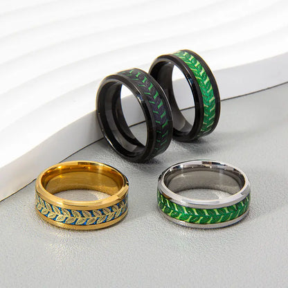 Green Gold Black Ring