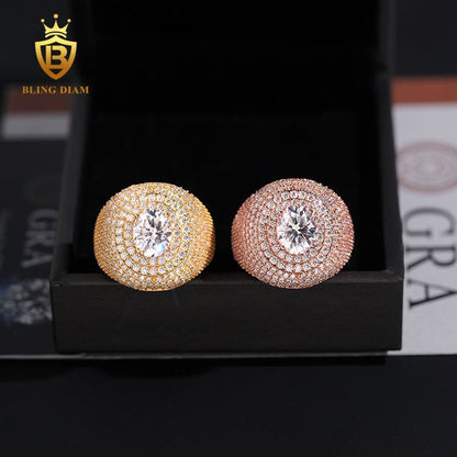Oval moissanite ring