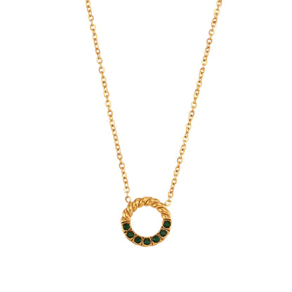 Twisted Circle Necklace