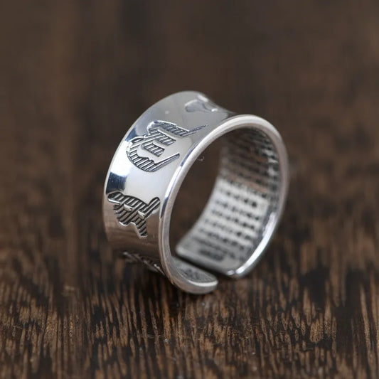 Buddhist Scripture Ring