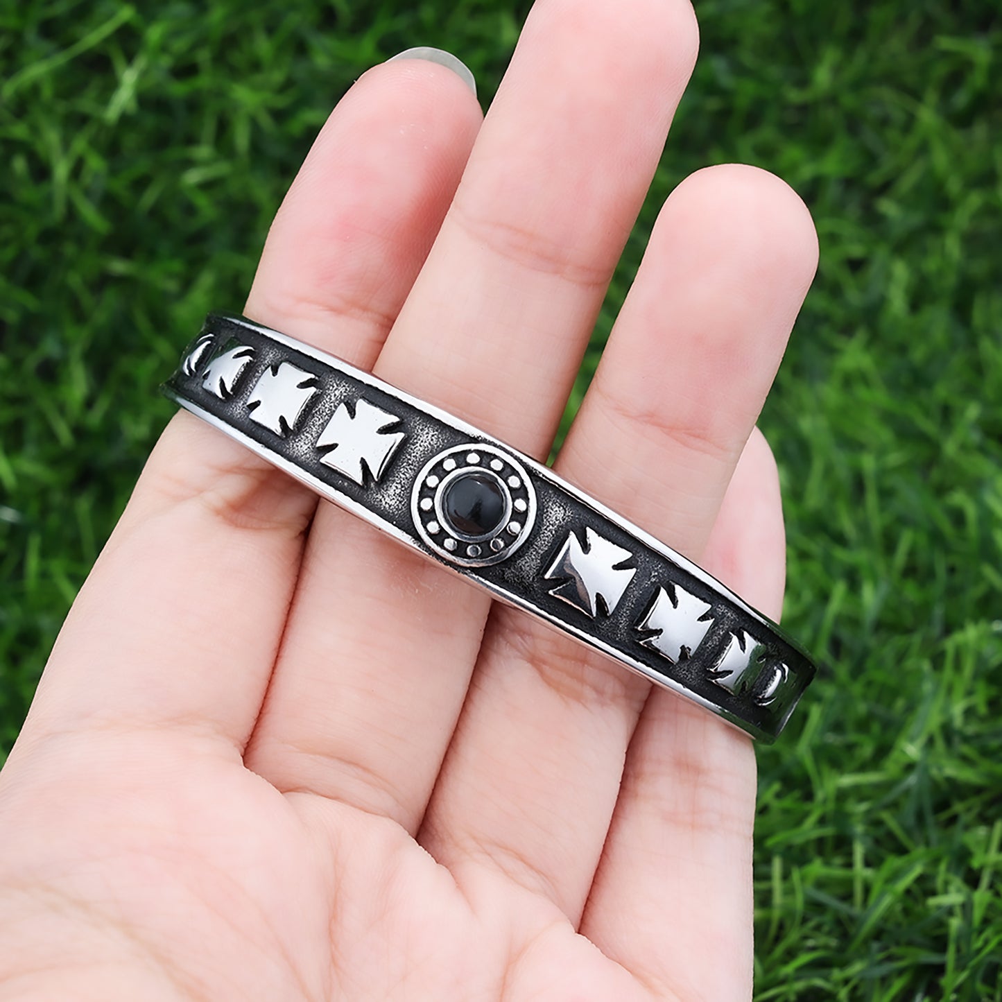 Cross Black Zircon Bracelet