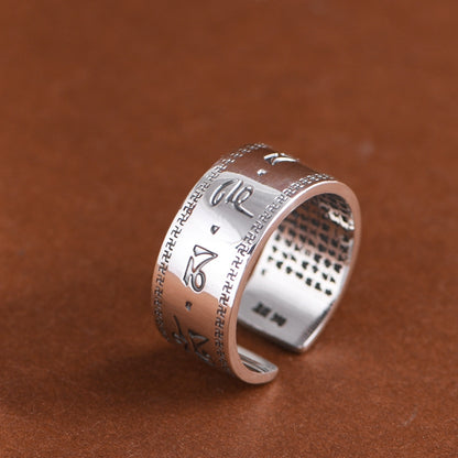 Buddhist Mantra Ring