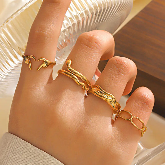 Gold Hollow Ring