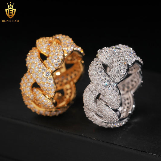 Luxury iced-out ring