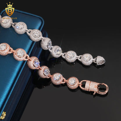 Iced Out Moissanite Bracelet