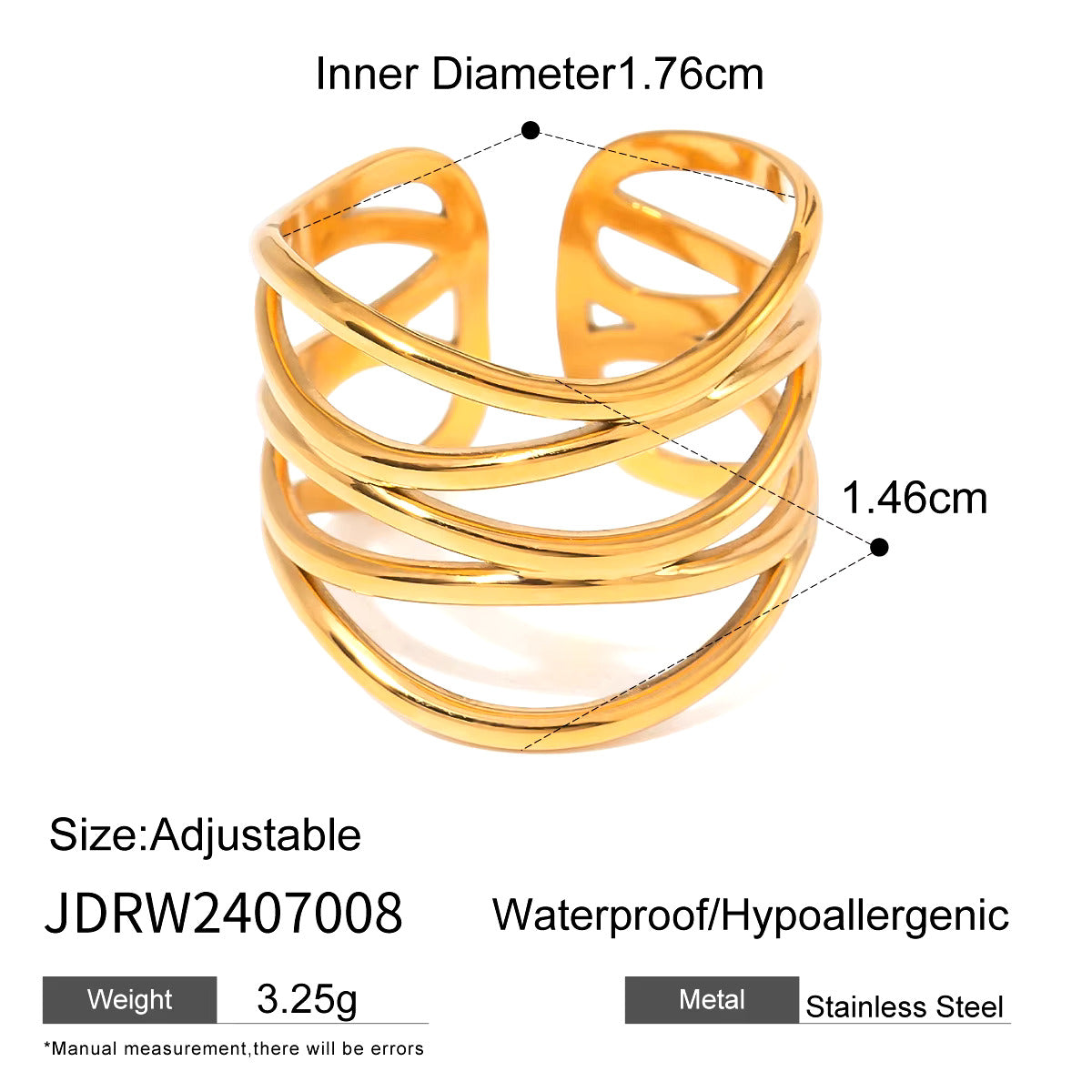 Gold Wave Ring