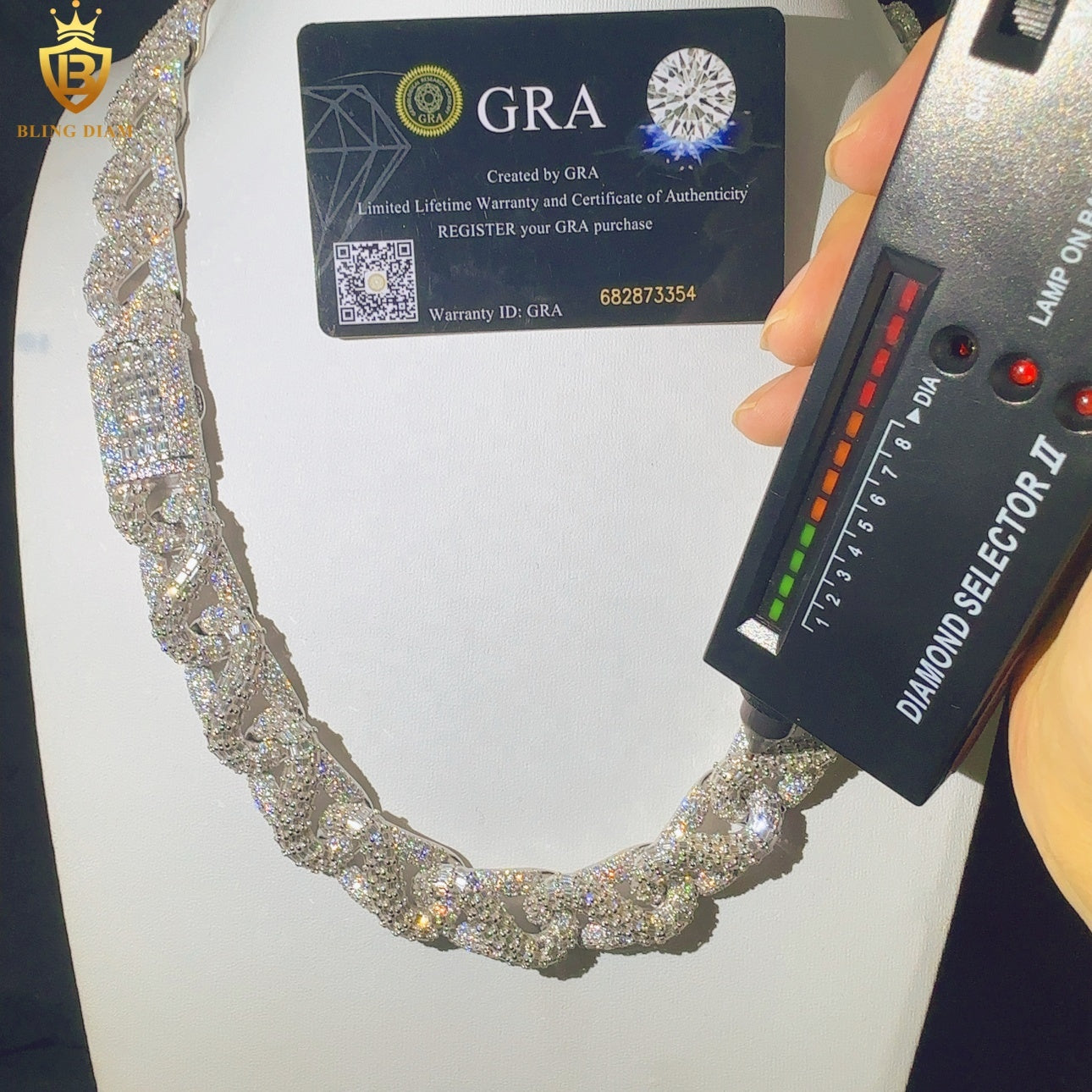 D Color VVS Moissanite Chain