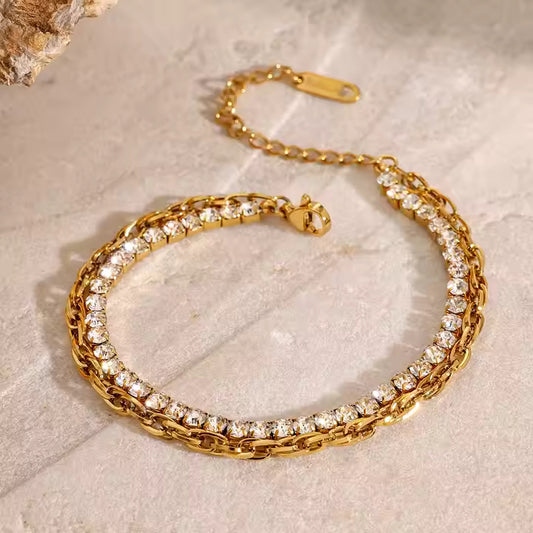 Zircon Gold Bracelet