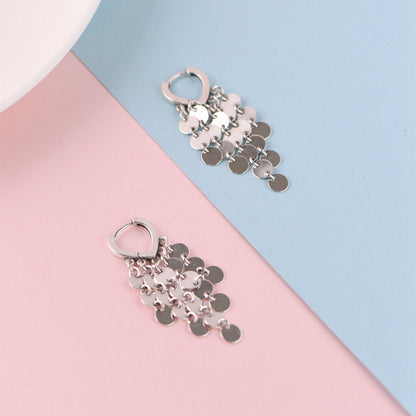 Heart Tassel Earrings