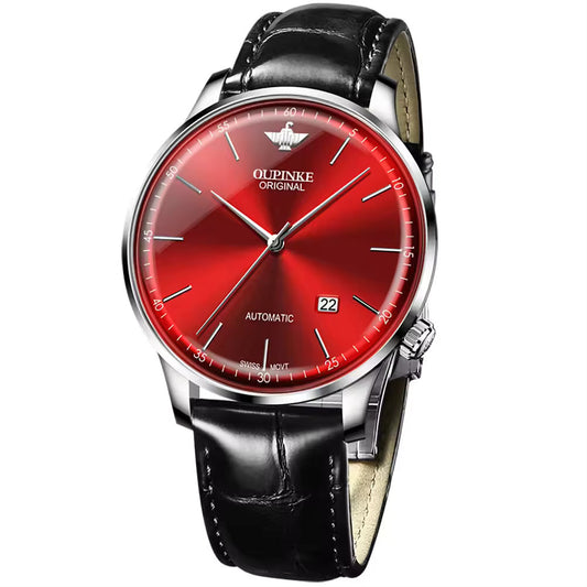 Premium Swiss Made Red Watch