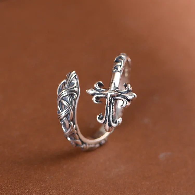Woven Cross Ring