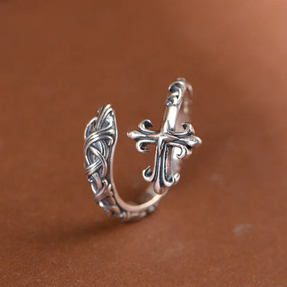 Woven Cross Ring