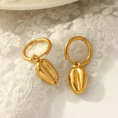 Gold Shell Earrings
