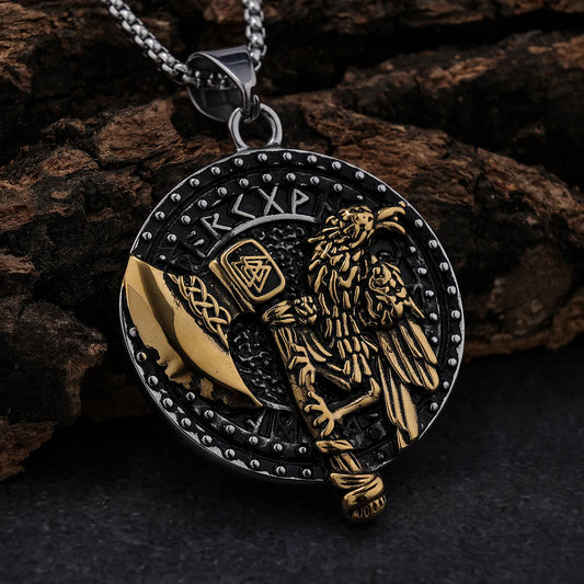 Raven Axe Pendant