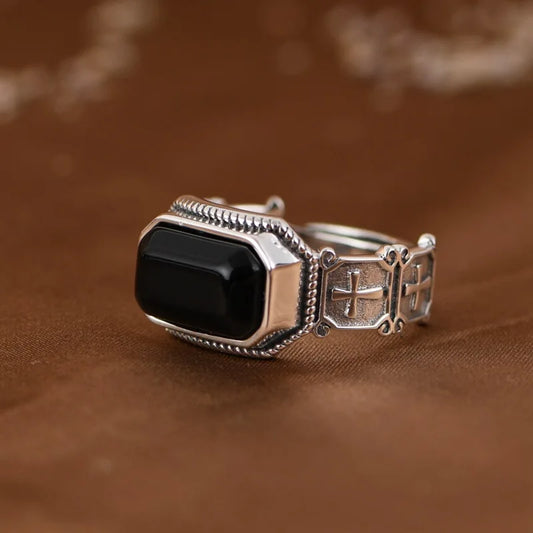 Agate Punk Ring