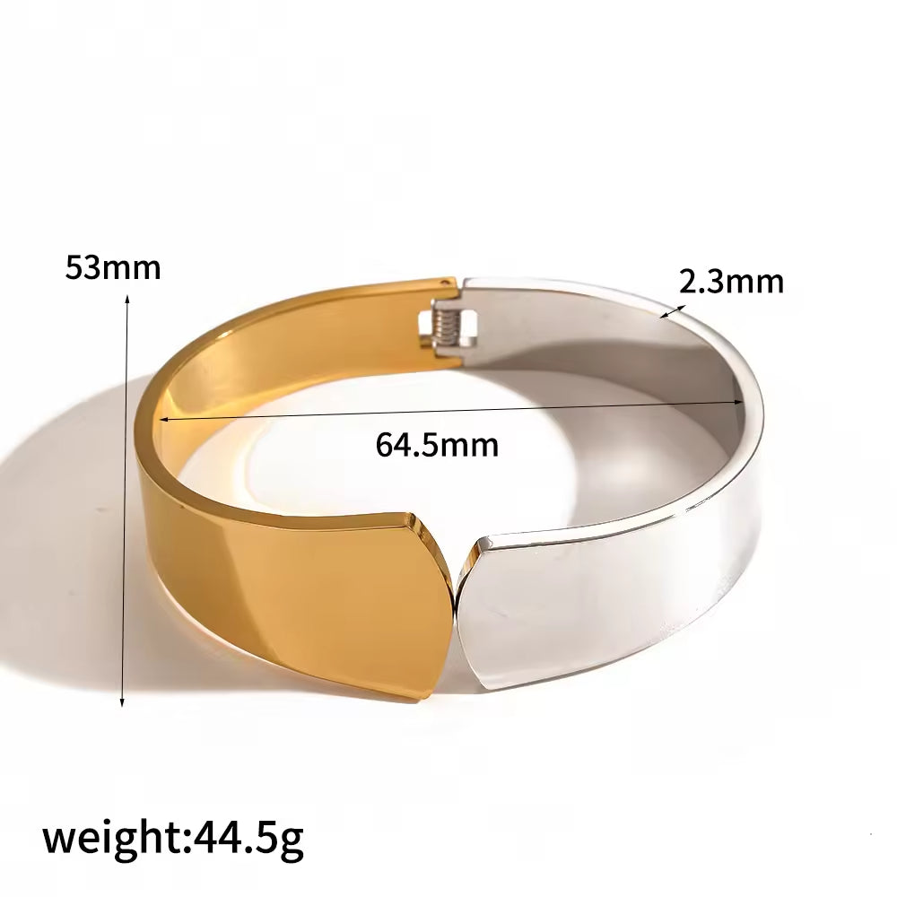 Hollow Statement Bangle Bracelet