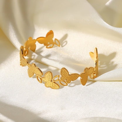 Butterfly Design Cuff Bracelet