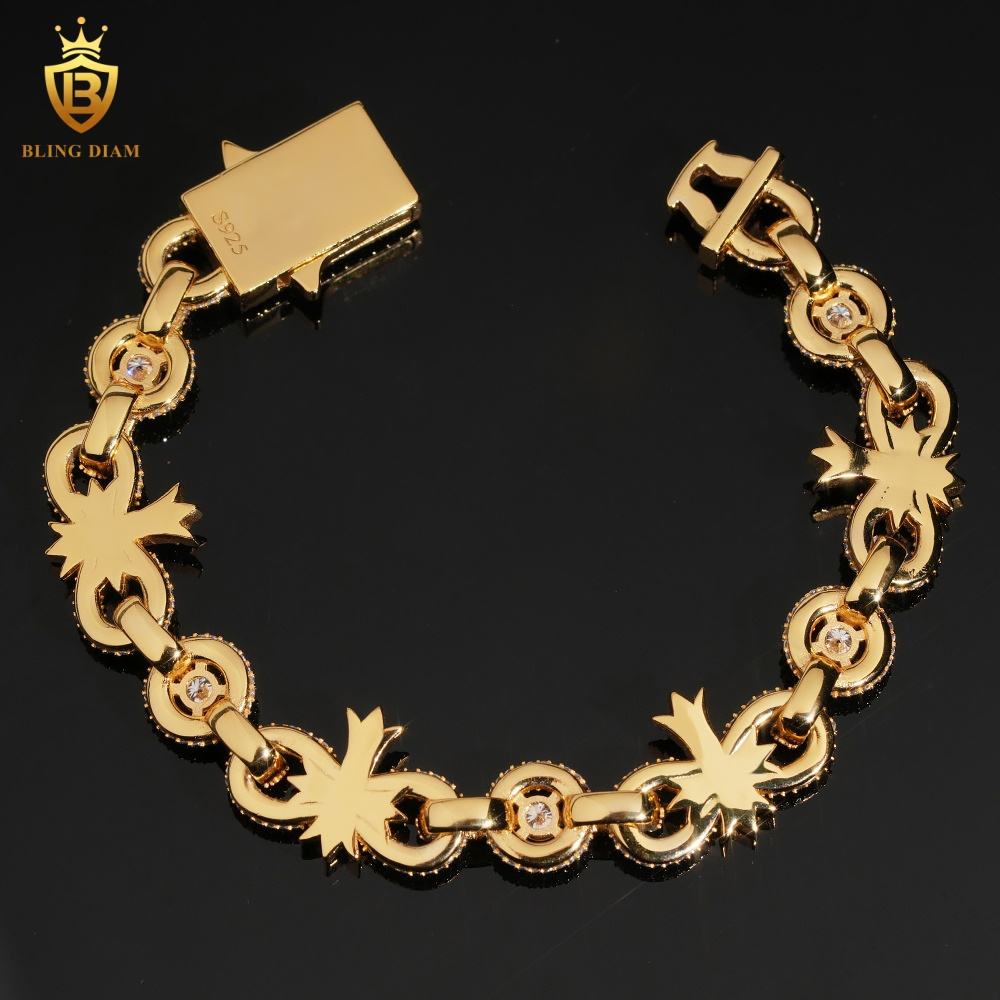 Iced Out Moissanite Cuban Bracelet