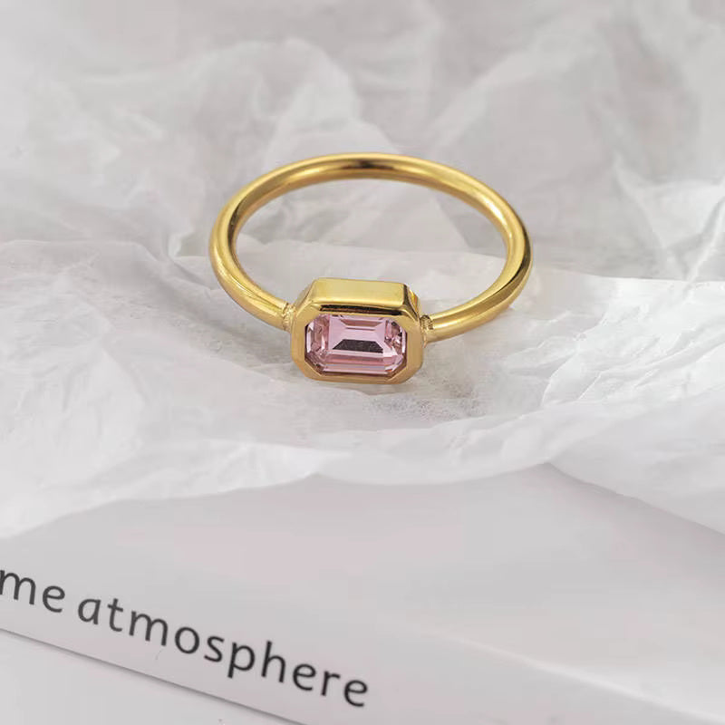 Zircon Gemstone Simple Rings