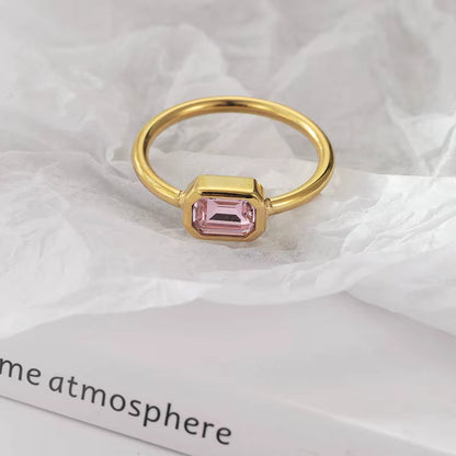 Zircon Gemstone Simple Rings