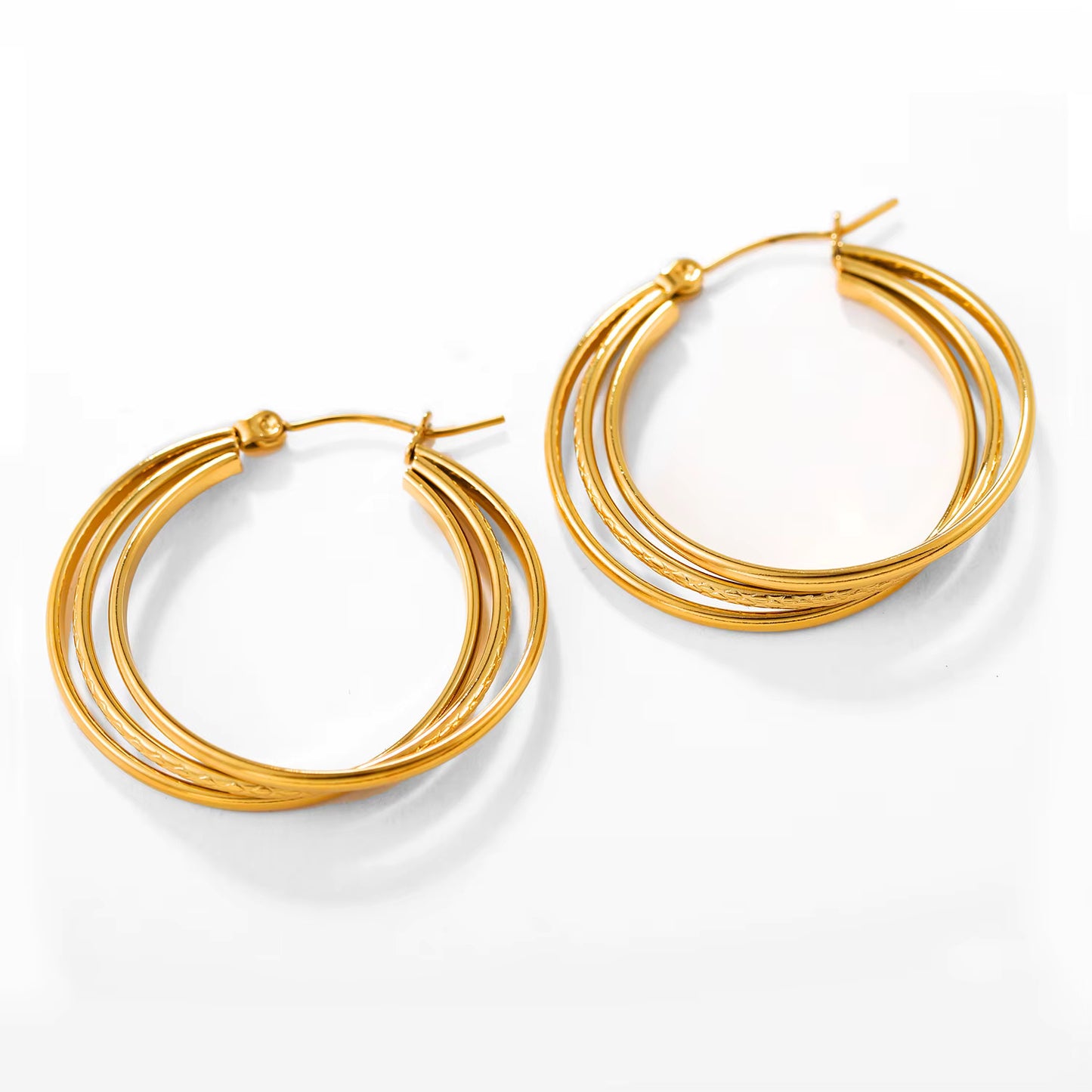 Twisted Hoop Earrings