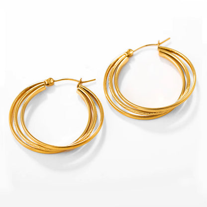 Twisted Hoop Earrings