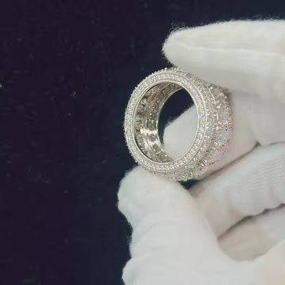 Ring - Full VVS Moissanite, Sterling Silver